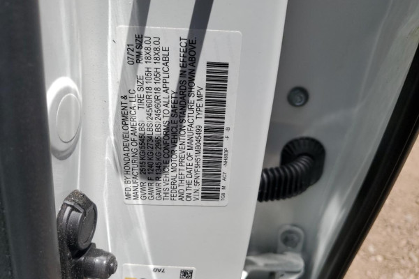 2020 Honda Pilot с пробегом 34 461 км