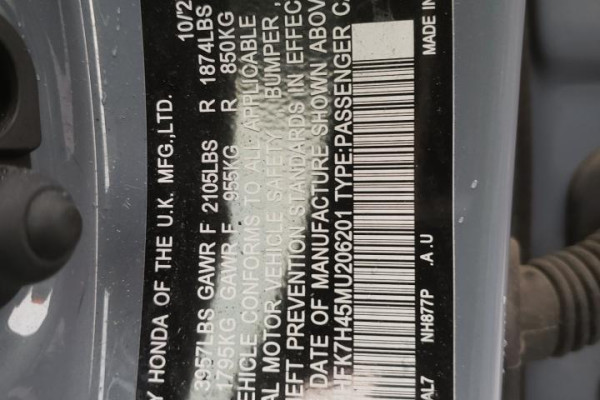 2021 Honda Civic с пробегом 46 909 км