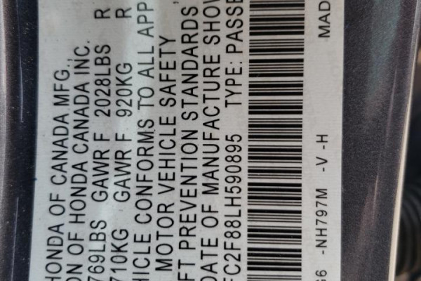 2020 Honda Civic с пробегом 76 564 км