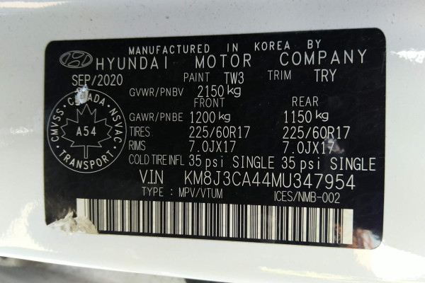 2021 Hyundai Tucson с пробегом 125 704 км