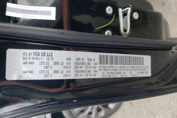 2020 Jeep Cherokee с пробегом 61 988 км